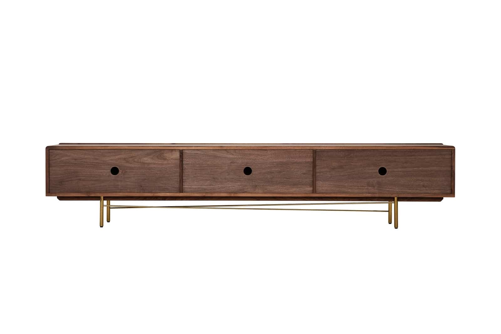 Walnut TV Console | Living in Design